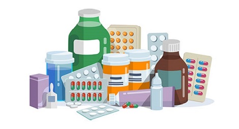 Illustration of different types of medication